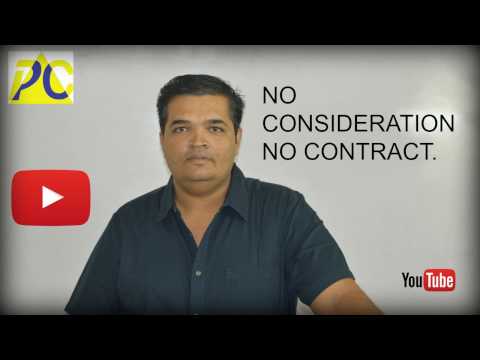 NO consideration no contract.