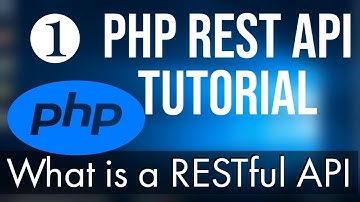 PHP REST API-zelfstudie (stap voor stap) 1 - Wat is een REST API + projectconfiguratie