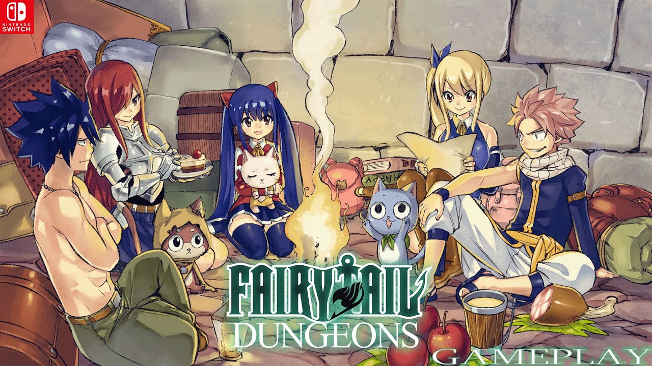 Your favorite anime deck builder - Fairy Tail: Dungeons [Switch] [HD] Gameplay