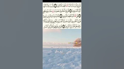 القرآن الكريم(سورة الزمر )الآيات ١٥،١٤،١٣ الشيخ حسن صالح