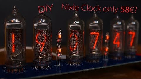 Build your own Nixie clock without much effort (only 30 minutes) and cheaply (58€)!