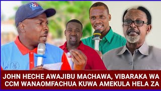 HECHE AWAJIBU VIBARAKA, MACHAWA WA CCM SEHEMU NGUMU NDIO NATAKA KUPITA NA HAKUNA WA KUNIZUIA KUPITA