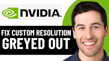 HOE JE HET PROBLEEM OPLOSSEN DAT DE AANGEPASTE RESOLUTIE VAN NVIDIA GRIJS IS IN 2025! (EENVOUDIGE...