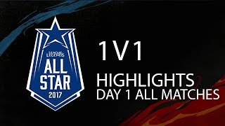 2017 All Star 1v1 Tournament All Games - Featuring.  Faker, Bjergsen, Uzi and Sneaky