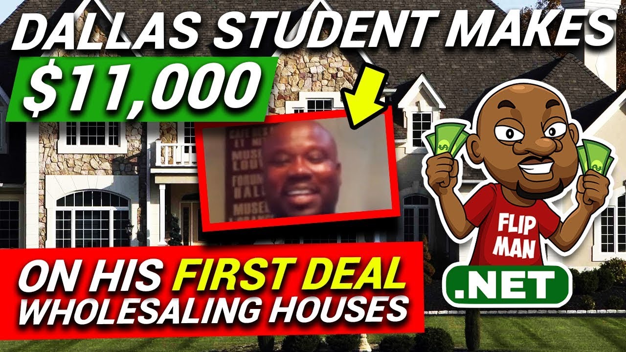 Wholesaling Real Estate With No Money - $11,000 Made on His 1st Deal - YouTube