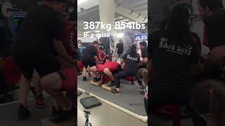 Kyle Hall miss #powerlifting #benchpress #equipped
