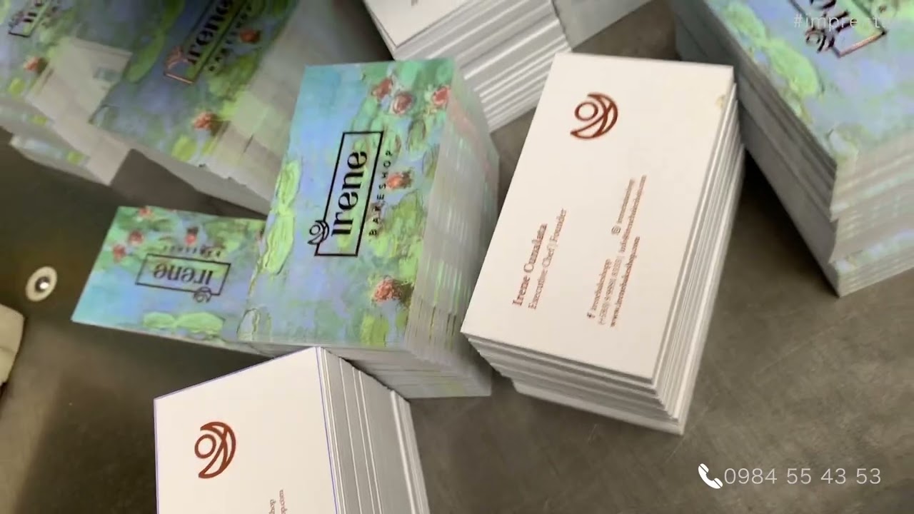 Tarjetas personales couche de 300gr. mate o brillo 