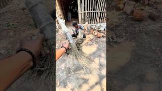 Amazing Process of Making mini Coke Glass from Bamboo Root.🔥 #viral