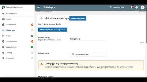 Google Play Leaderboard and Achievements - GameSalad