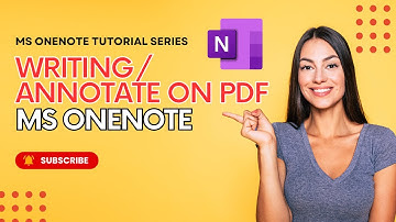 How to Write on PDF in OneNote? | Microsoft OneNote Tutorial Series