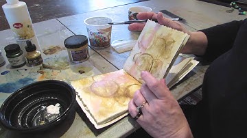 Mixed Media Tutorial - Easy Backgrounds With Acrylic Ink