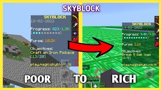 How To Become Rich In Any Skyblock Server In Hindi