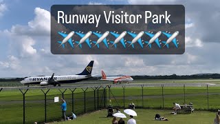 Runway Visitor Park Altrincham Manchester/Airport 2023 Summer Day - Park in Manchester ✈️ Planes