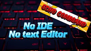 Writing Java Programs using echo command Net Worth