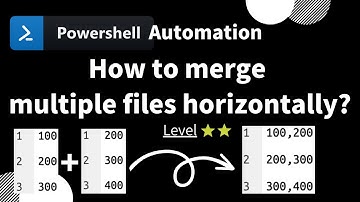 【 PowerShell one-line tips】How to merge multiple files horizontally? (Level 2)