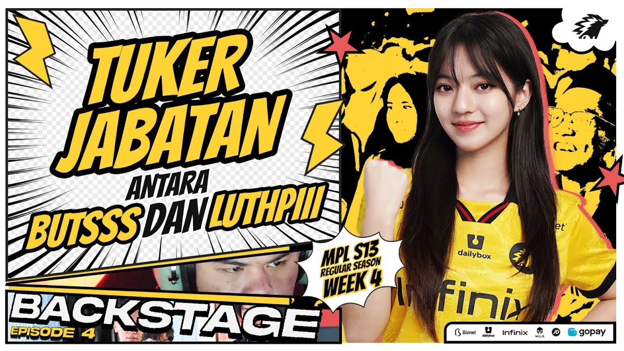 TUKER JABATAN ANTARA BUTSSS DAN LUTPIII - BACKSTAGE MPLID SEASON 13 WEEK 4