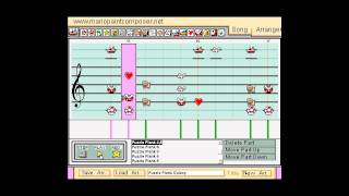 SMG2 - Puzzle Plank Galaxy - Mario Paint screenshot 4