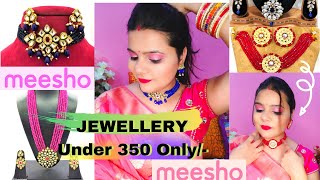 Huge Meesho Jewellery Haul under 350/- Only | New Trendy Kundan Collection | Every Women Must Have |