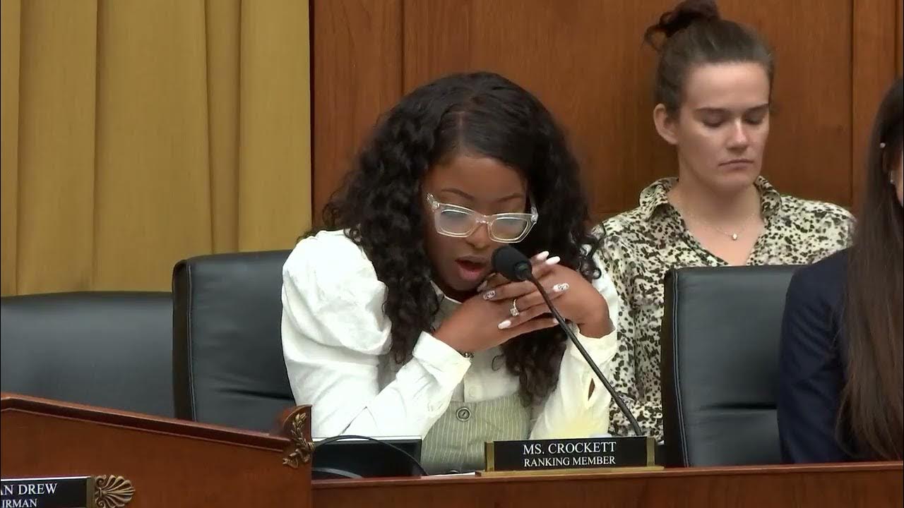 Ranking Member Jasmine Crockett delivers opening remarks