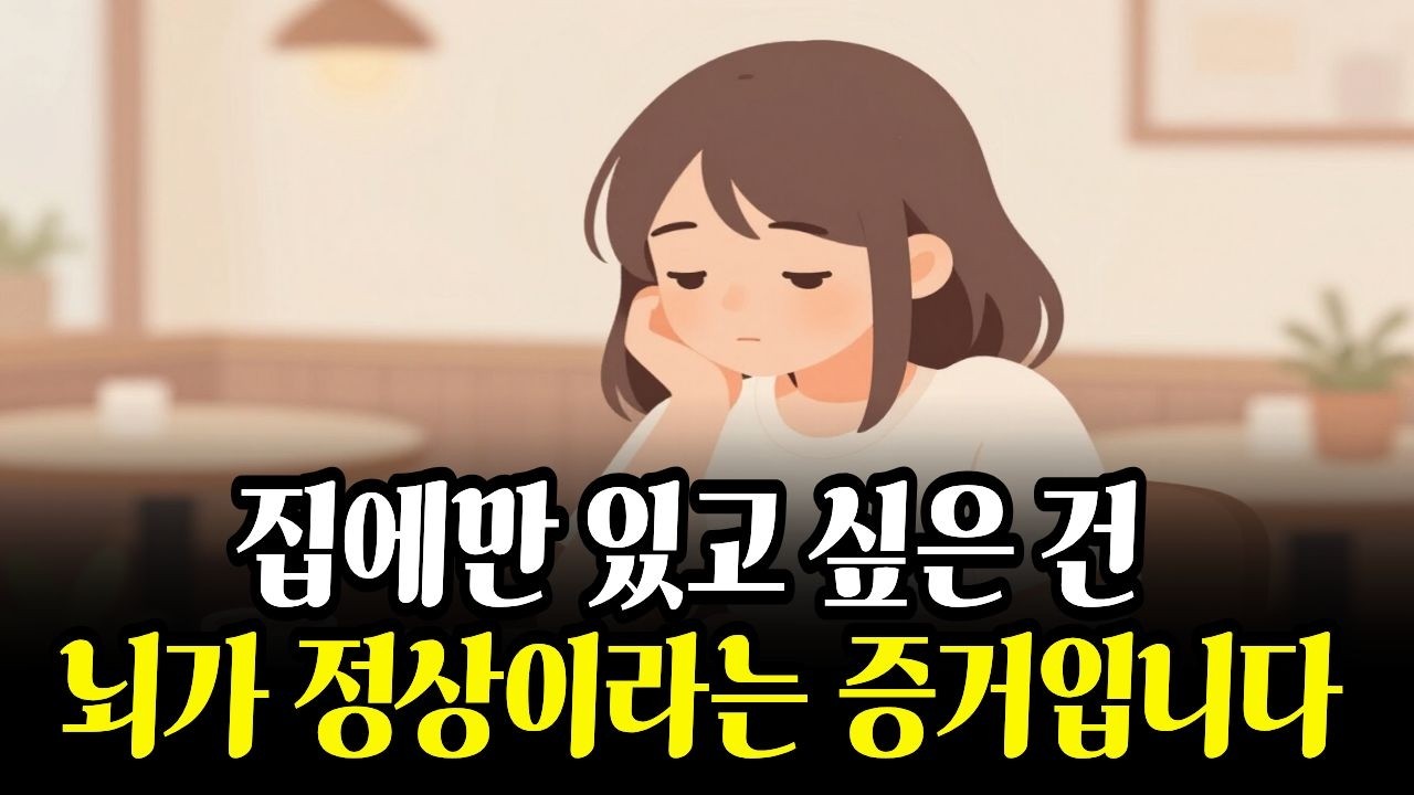집에 있고 싶은 당신, 뇌가 정상입니다 (뇌과학이 증명한 충격적 사실)