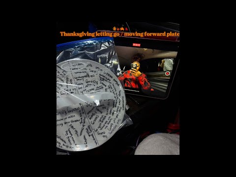 Thanksgiving Letting Go Moving Forward Plate 