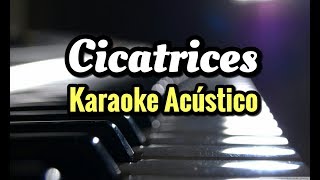 Cicatrices - Regulo Caro - Karaoke Acústico Piano -  Leo Mart