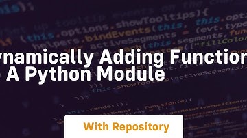 dynamically adding functions to a Python module
