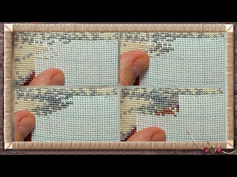 Процесс вышивки крестом🪡//Cross-stitch