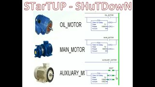 LD 23 - Motors Start Up Shut Down Sequence w Interlock