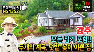 (초급매) 모든 집기 포함해서 넘깁니다 해발 3백미터 청정지역 충북 제천 전원주택 매매 급매물 꽃들이 가득한 이쁜 화단과 텃밭 있는 개인적 사정의 제천부동산 - 발품부동산TV