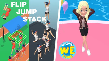 IDOLIZE ME #9 STUDENT vs FLIP JUMP STACK | All Levels Gameplay Trailer Android IOS game🎮