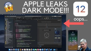 Apple LEAKS DARK MODE! MacOS and iOS 12 DARK MODE CONFIRMED
