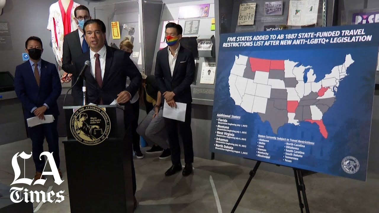 California bans state travel to Florida, 4 other states