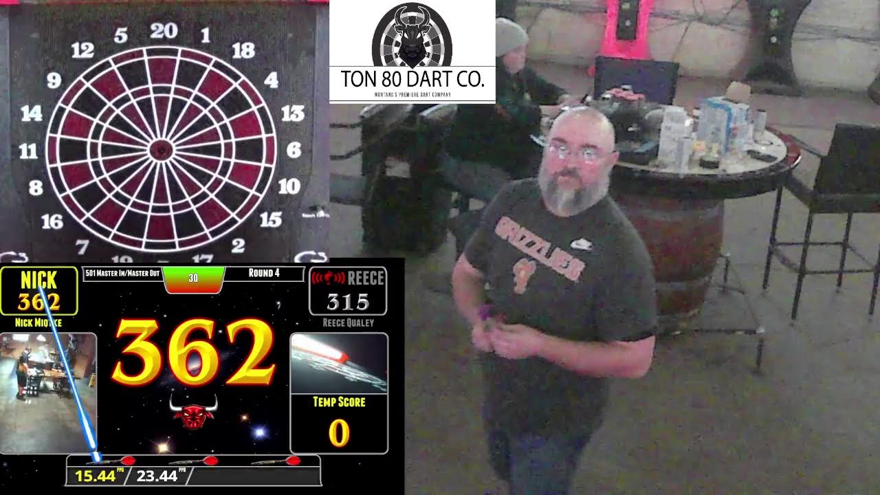 Missoula Shop 2/11/26 Soft Tip Darts Wed Singles Nick Miotke vs Reece Qualey
