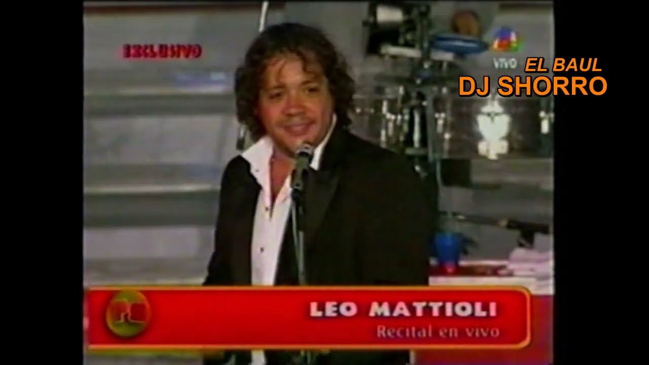 LEO MATTIOLI (EN VIVO) - PASION DE SABADO 06 - DJ SHORRO