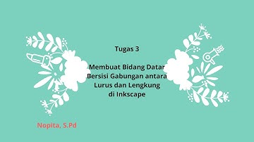 Membuat Bidang Datar Bersisi Gabung garis Lurus dan Lengkung di Inkscape