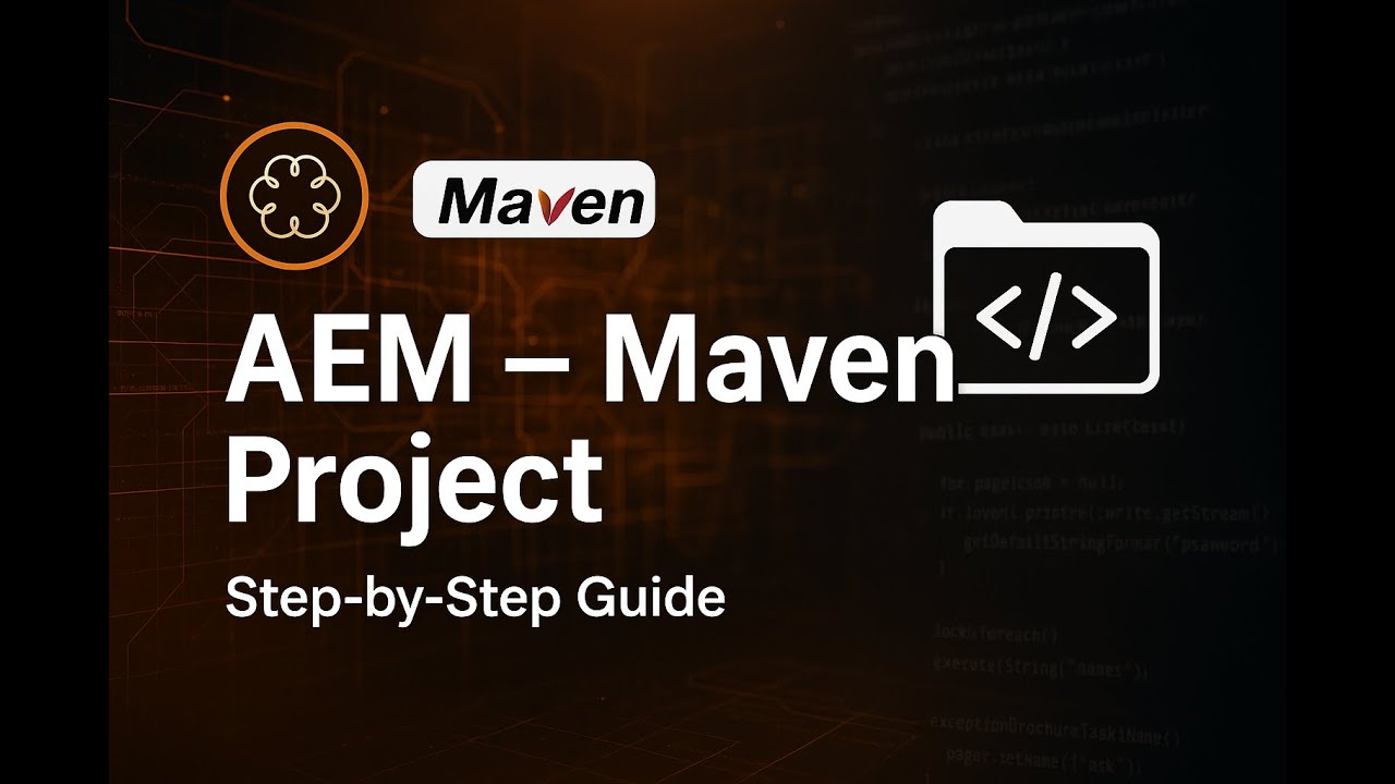 AEM – Maven Project | Build your First AEM Project - YouTube
