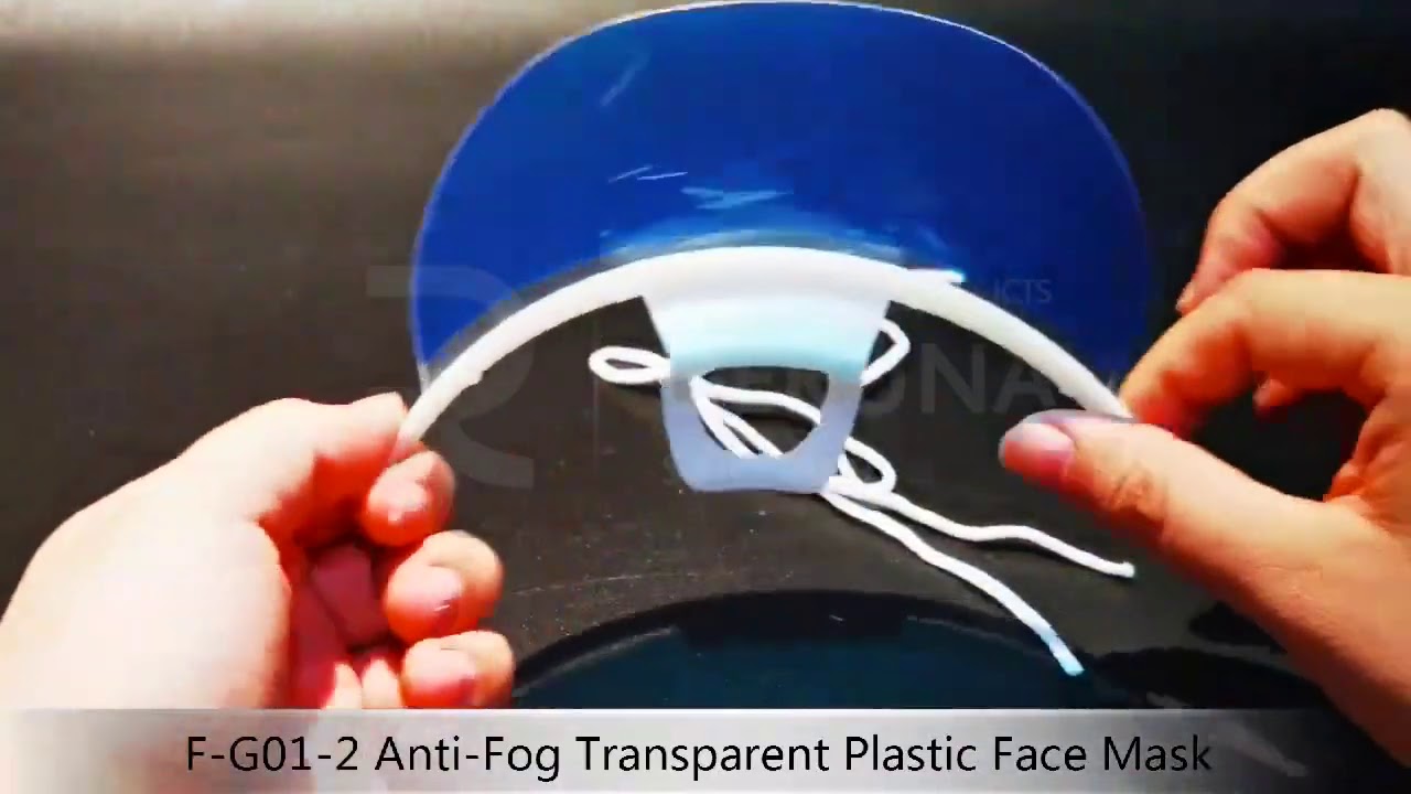 Anti-Fog Transparent Plastic Face Mask