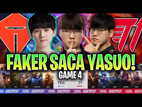 FAKER SACA YASUO EN LA GRAN FINAL! - T1 vs TES Game 4 GRAN FINAL EWC 2024 en Español