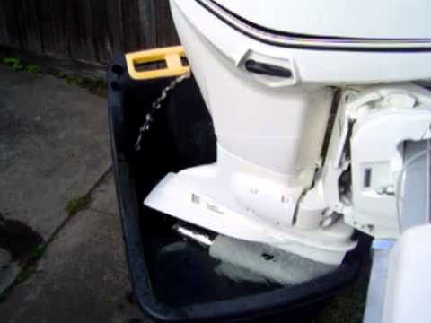 Evinrude e-tec 90, telltale stream at 1000rpm in flushing tank