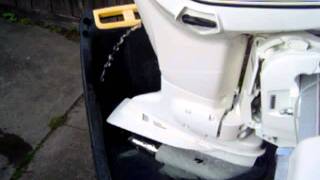 Evinrude e-tec 90, telltale stream at 1000rpm in flushing tank