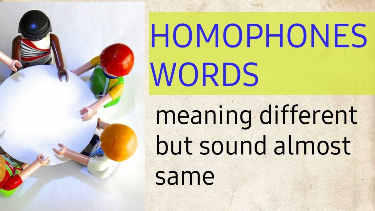 Homophones in english grammer || basic homophones list || confusing words