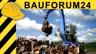 Terex Fuchs MHL 350 Bagger im Einsatz - Walkaround & Umschlagbagger in Action