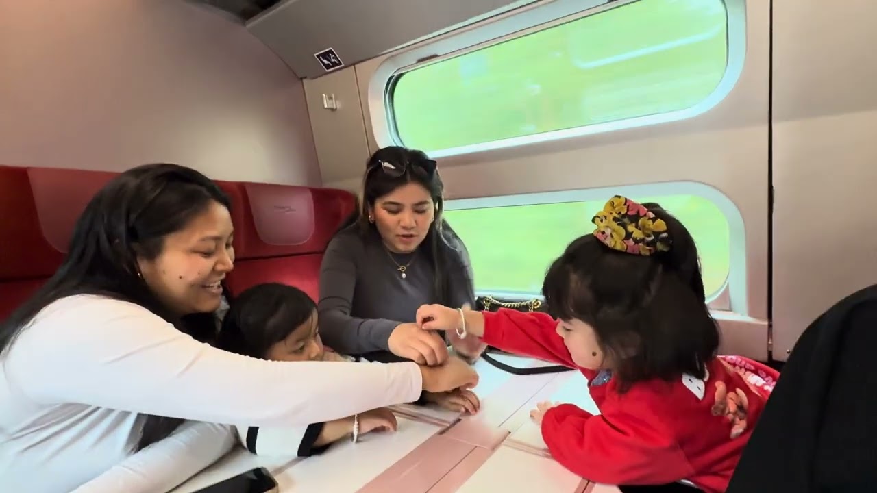 On our way to Paris  | childhood games with kids #belgium #paris #tibetanvlogger 