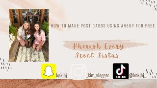 How to make post cards using Avery for FREE