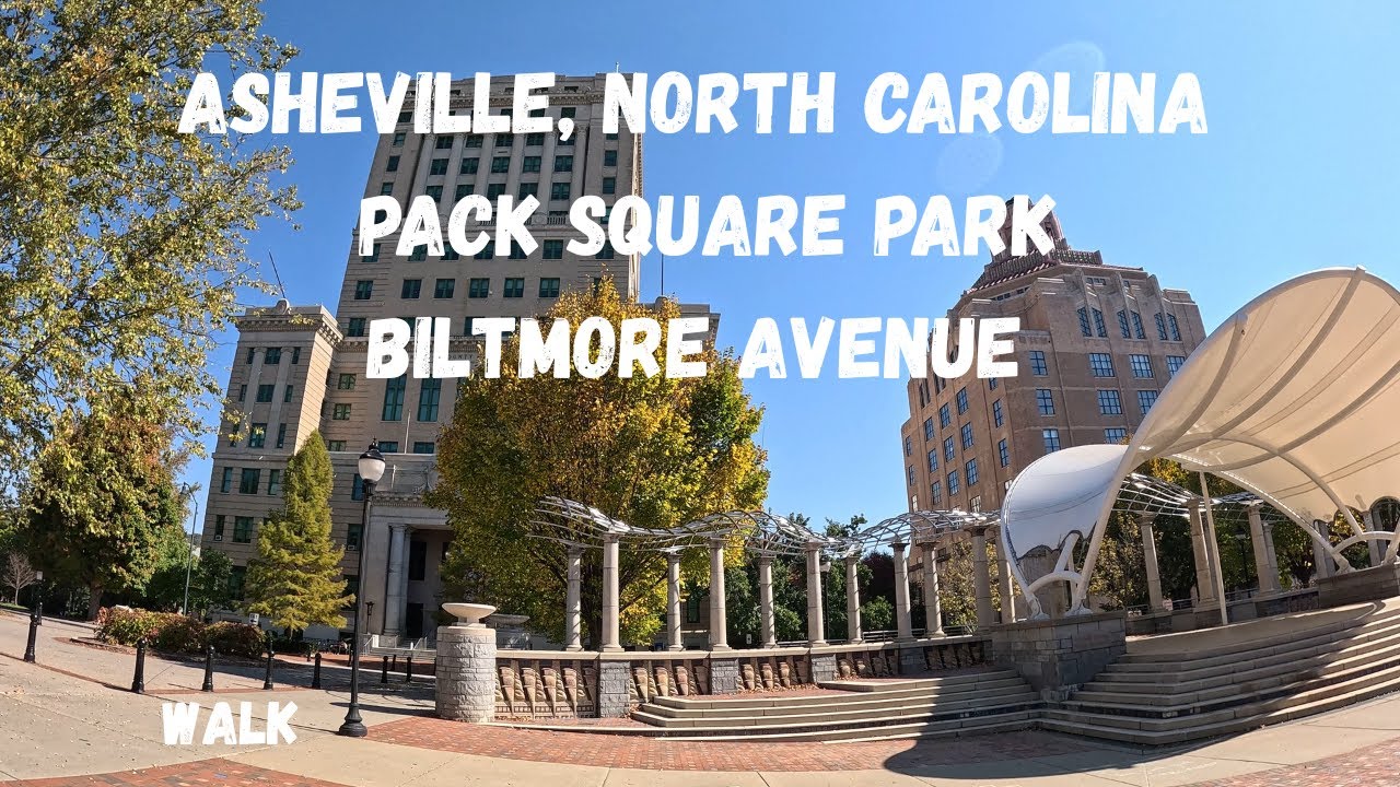📍Asheville, North Carolina | Walking Tour | Pack Square | Biltmore Avenue