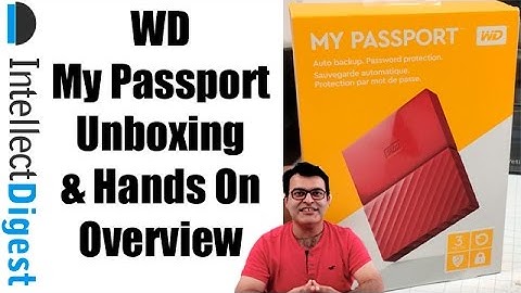 WD My Passport Portable External Hard Drive Unboxing And Hands With Speed Test | Intellect Digest