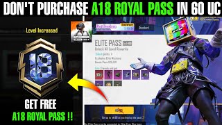 Don't Purchase! A18 Royal Pass In 60 Uc 🤨| Extra 8 Free Material | New RP Point Voucher Shop screenshot 2