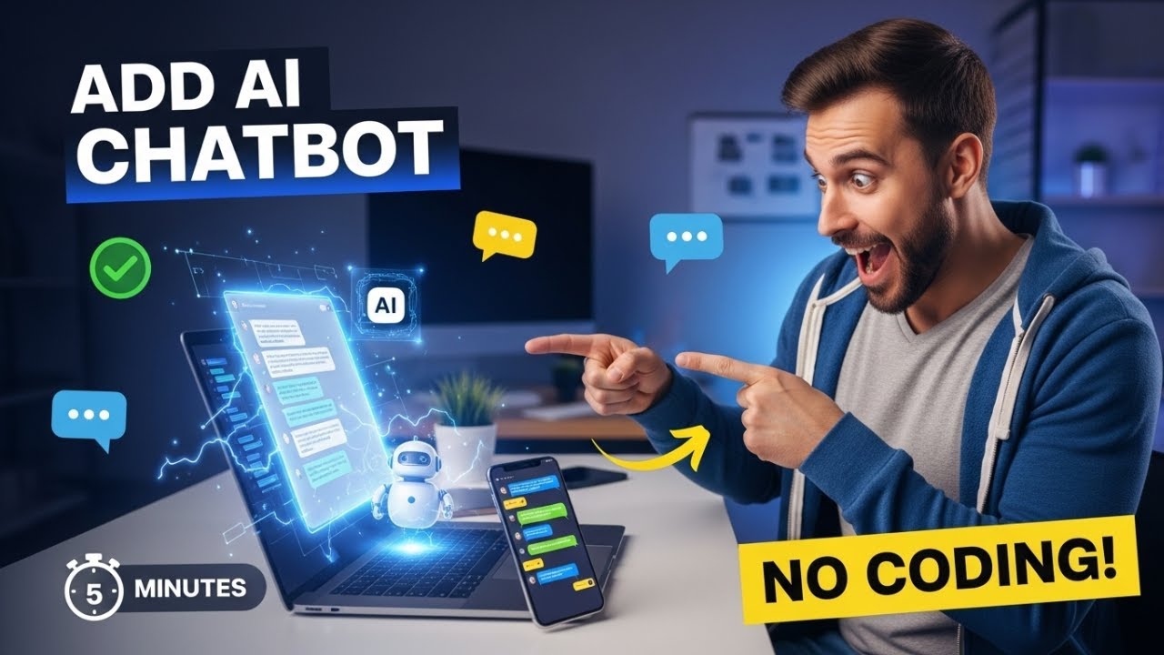 How to Add AI Chatbot to Website in 5 Minutes (No Coding Required)