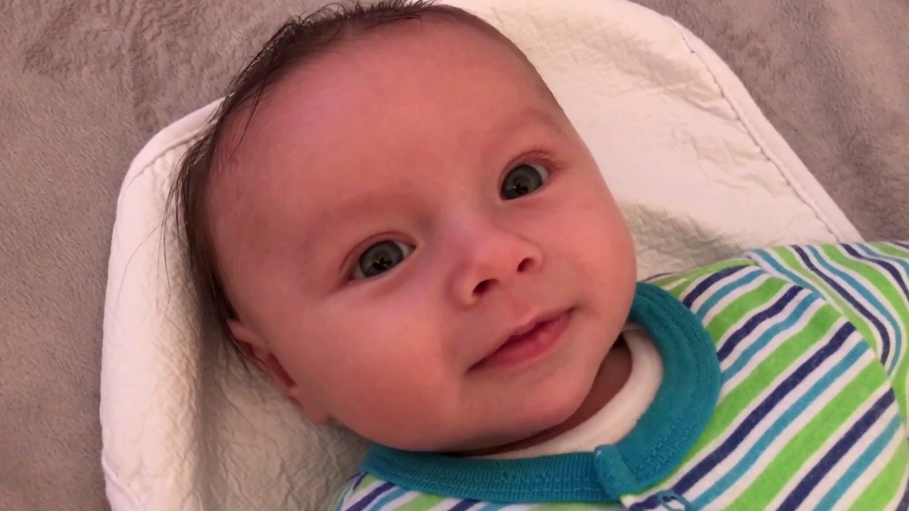 2 Month Old Baby Saying Hi YouTube